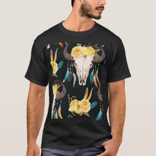 Camiseta Flores de búfalo deslumbrantes