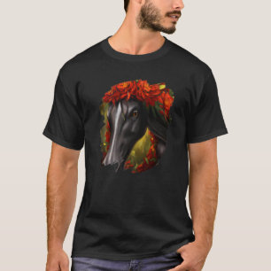 Camiseta Flores de caballo arte lindo pintura flor a caball