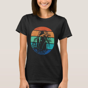 Camiseta Flores De Caballo Retro Para Mujeres Y Chicas