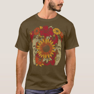 Camiseta Flores de cabeza de Frida Kahlo por Tobe Fonseca