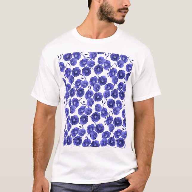 Camiseta Flores de campo acuarelas: papel de fondo botánico (Anverso)