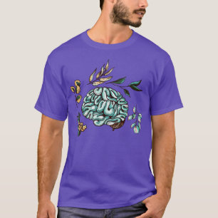 Camiseta Flores de cerebro humanas