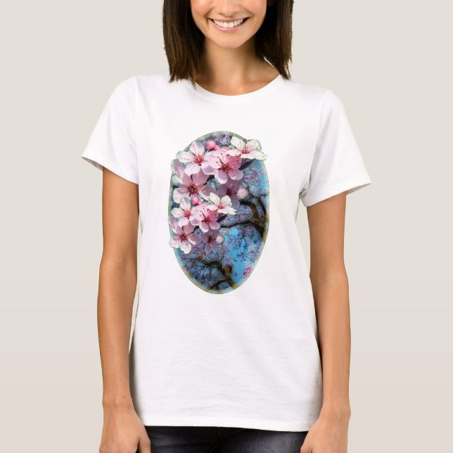 Camiseta Flores de cerezo (Anverso)