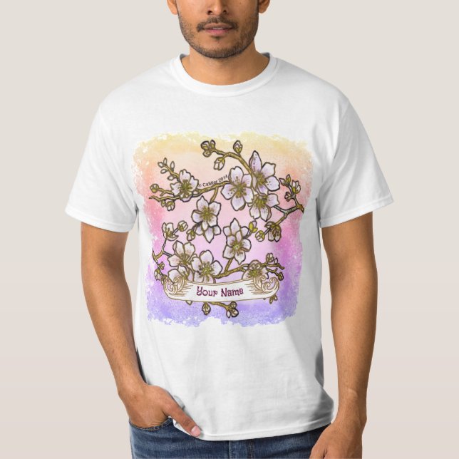Camiseta Flores de cerezo (Anverso)