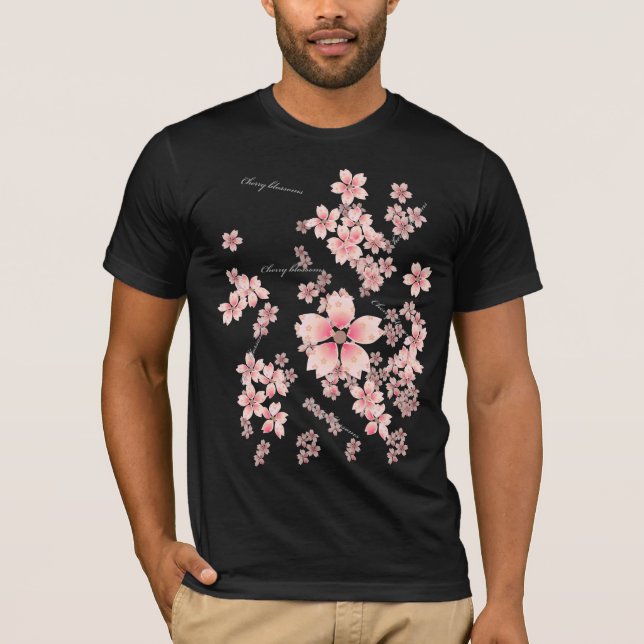 Camiseta Flores de cerezo (Anverso)