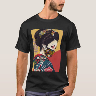 Camiseta Flores de cerezo de geisha kimono en Japón