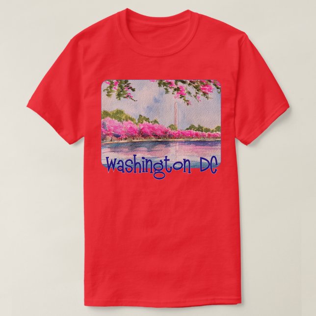 Camiseta Flores de cerezo en Washington DC (Diseño del anverso)