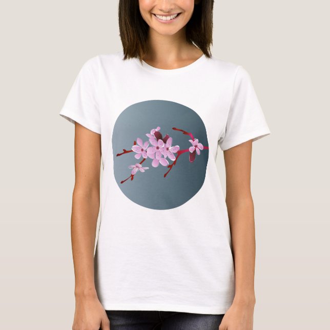 Camiseta flores de cerezo, japón, primavera (Anverso)