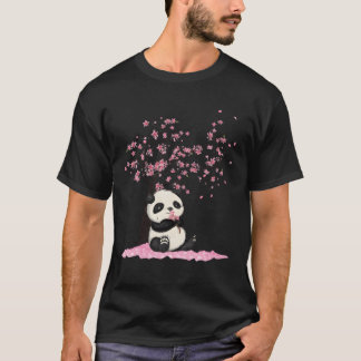 Camiseta Flores de Cerezo Panda Japonés