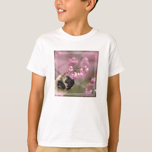 Camiseta Flores de cerezo que huelen (Anverso)