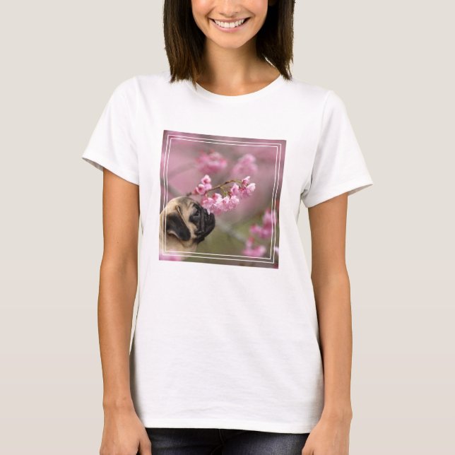 Camiseta Flores de cerezo que huelen (Anverso)