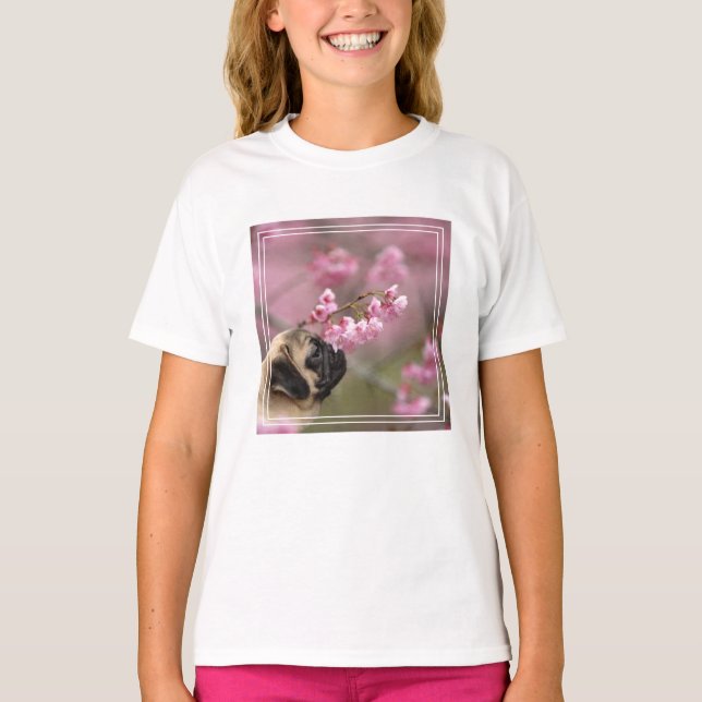 Camiseta Flores de cerezo que huelen (Anverso)