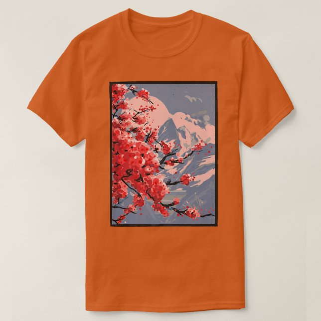 Camiseta Flores de cerezo sakura (Diseño del anverso)