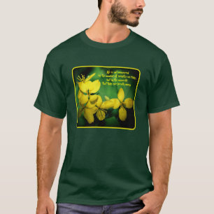 Camiseta Flores de Cita Inspiradora de Vida 