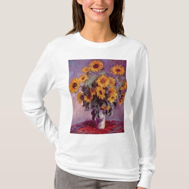 Camiseta Flores de Claude Monet Shirt (Anverso)