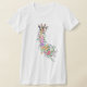 Camiseta Flores de colores Bouquet Giraffe T-Shirt (Laydown)