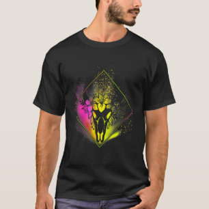 Camiseta Flores De Cráneo De Vaca Boho Diamante Rosa Y Amar