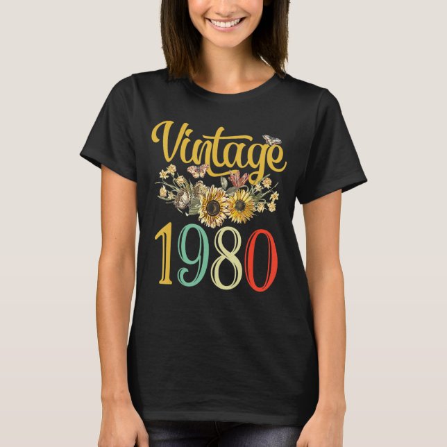 Camiseta Flores de cumpleaños divertidas e impresionantes d (Anverso)