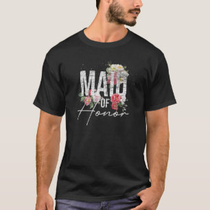 Camiseta Flores de Dama de Honor Regalo Floral de Despedida