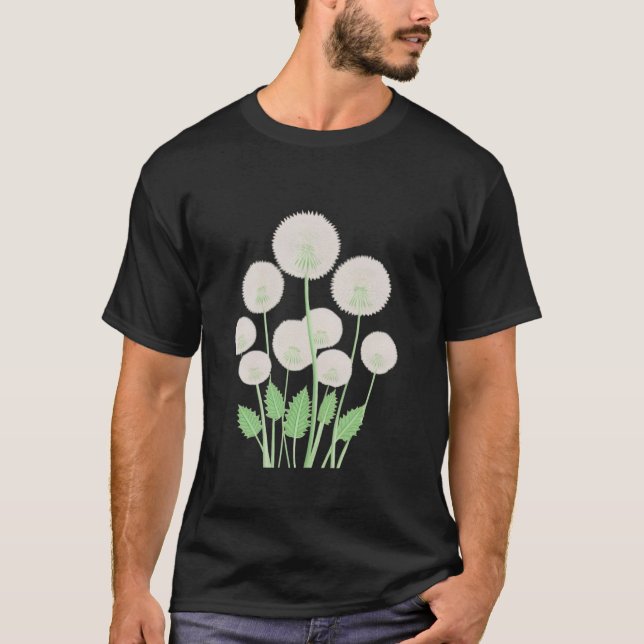Camiseta Flores de diente de león Malezas Plantación Jardin (Anverso)