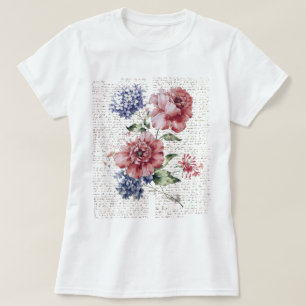 Camiseta Flores de época