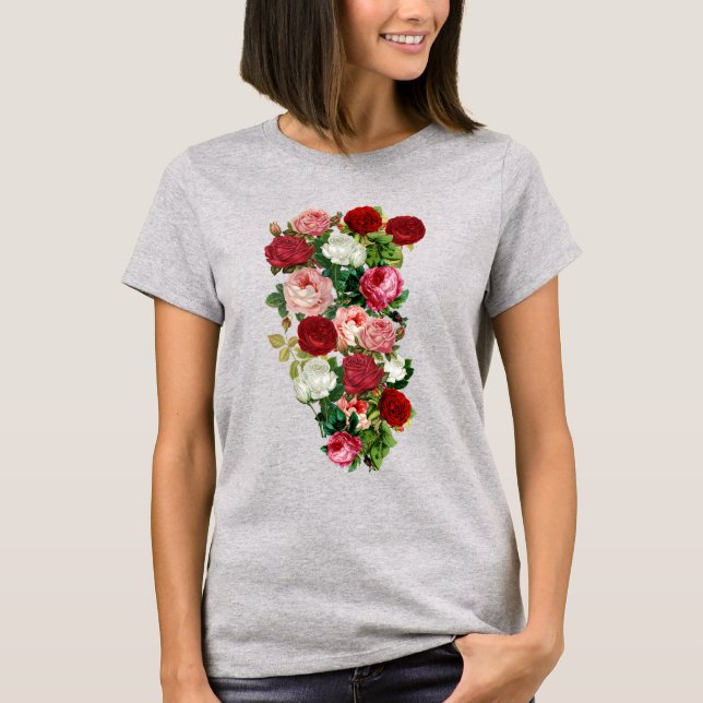 Camiseta Flores de época (Anverso)