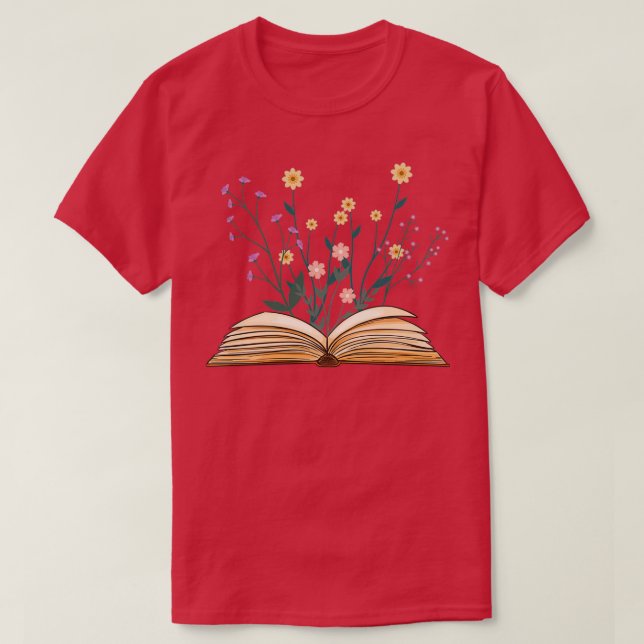 Camiseta Flores de época cultivadas en el libro 1 (Diseño del anverso)