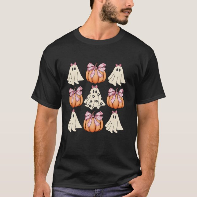 Camiseta Flores de fantasía finas Coquette rosa Bows Calaba (Anverso)