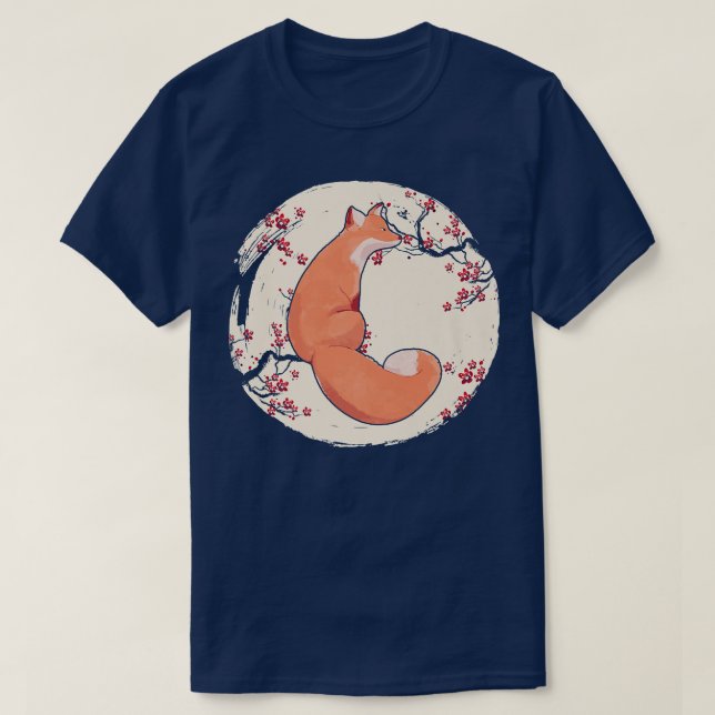 Camiseta Flores De Flores De Cerezo Luna Para Premium 411 (Diseño del anverso)