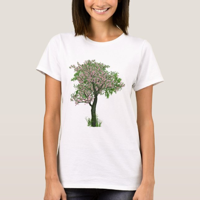 Camiseta Flores de flores de cerezo ramas de árboles (Anverso)