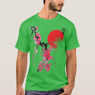 Camiseta Flores de flores de cerezo vintage Sakura japonés