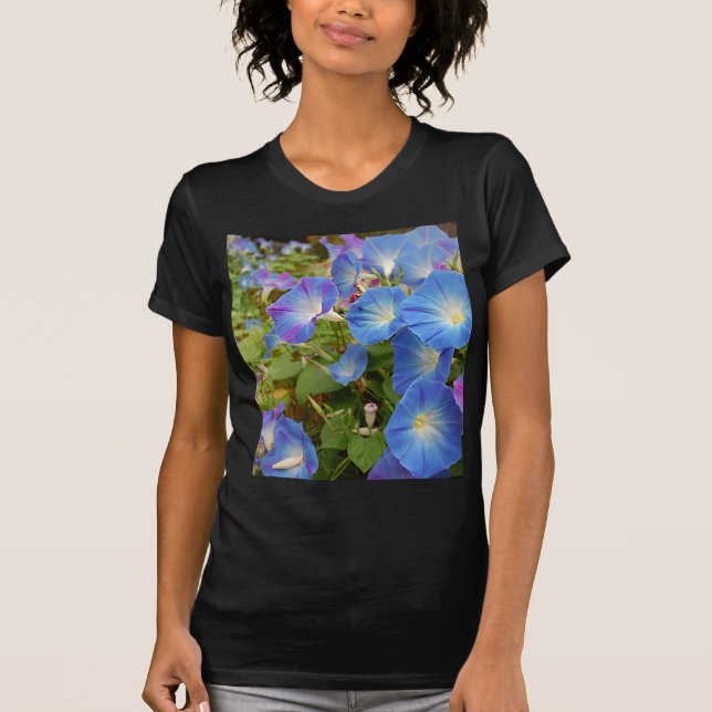 Camiseta Flores de gloria matutina (Anverso)