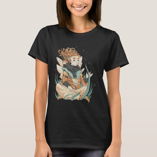 Camiseta Flores de Goblincore de hadas de la creatura Guay  (Anverso)