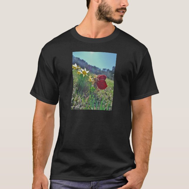 Camiseta Flores de hadas y amarillas (Anverso)