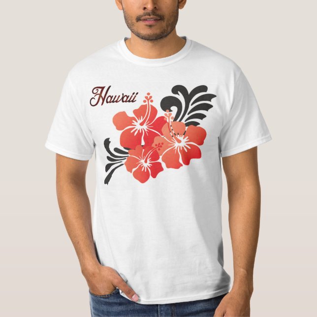 Camiseta Flores de Hawaii (Anverso)