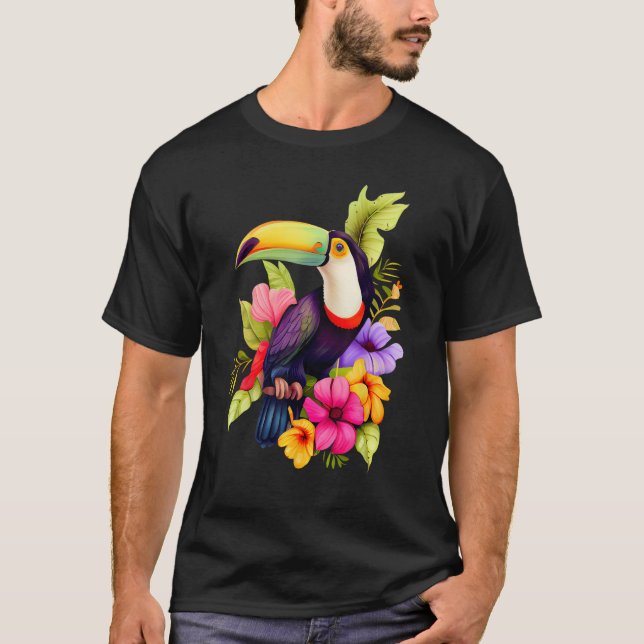 Camiseta Flores de hibiscos toscanos hombres mujeres niños  (Anverso)