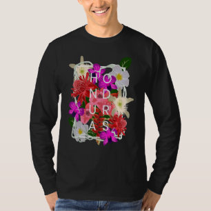 Camiseta Flores De Honduras Orgullo Mundial Hondureño