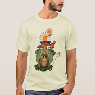 Camiseta Flores de hongos de princesa de rana