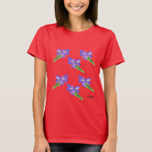 Camiseta : Flores de Iris