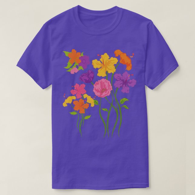 Camiseta Flores de jardín floral Plantas Jardinero Botánico (Diseño del anverso)