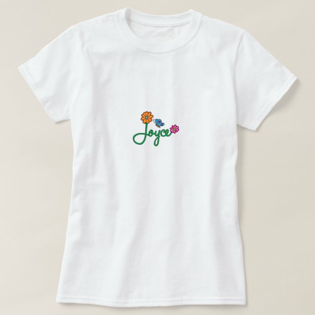 Camiseta Flores de Joyce (Diseño del anverso)