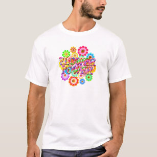 Camiseta Flores de la diversión del flower power