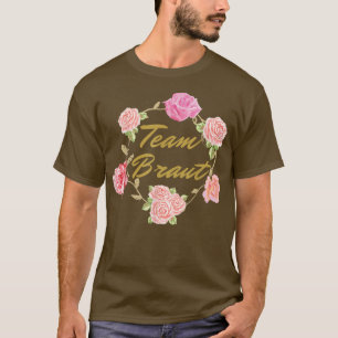 Camiseta Flores de la novia regalo de compromiso JGA Vintag