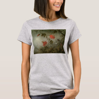 Camiseta Flores de la Pasión y Colibríes por Martin J Heade