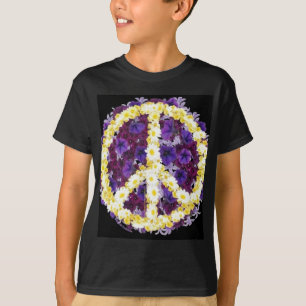 Camiseta flores de la paz