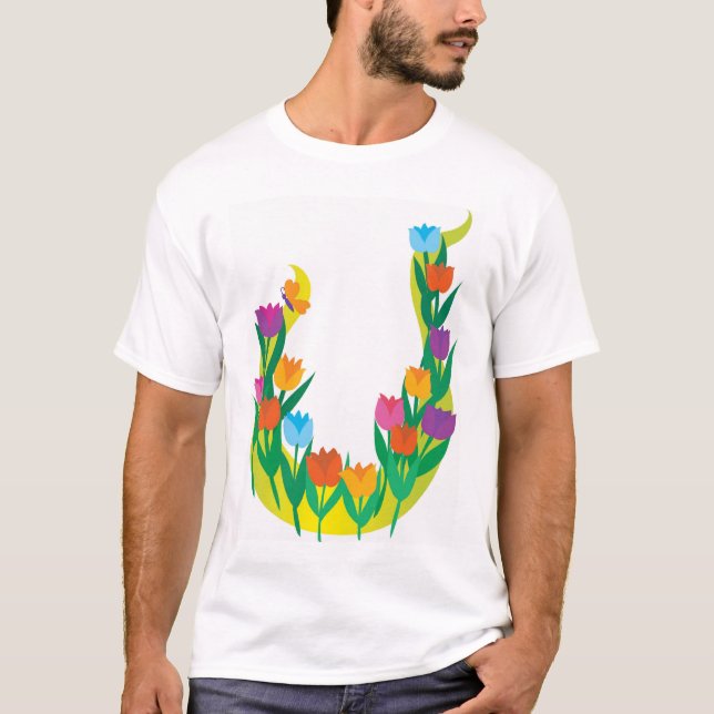 Camiseta Flores de la primavera (Anverso)