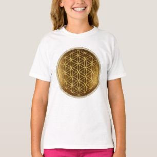 Camiseta FLORES DE LA VIDA - Geometría Sagrada Medaillon 1