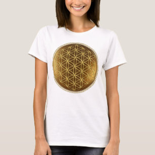 Camiseta FLORES DE LA VIDA - Geometría Sagrada Medaillon 1