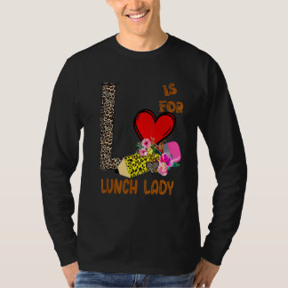 Camiseta Flores de leopardo Lápiz Señora del almuerzo
