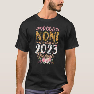 Camiseta Flores De Leopardo Orgullosas Noni De Clase 2023 G